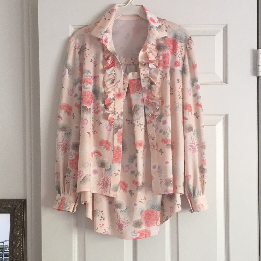 Handmade Vintage Blouse & Skirt Set
